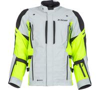 Klim Latitude Rogue Gore-Tex Veste textile moto, Gris clair/néon, Taille L