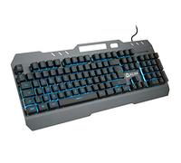 KLIM Lightning V2 - Clavier Gamers Hybride Semi-Mécanique AZERTY + Choix de 7 Couleurs + Garantie 5 Ans - Structure en Métal - Clavier Gamer Gaming Jeux Vidéos PC PS4 Xbox One - Nouvelle Version 2023