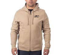 Klim Lost River, sweat à capuche zippé S Beige/Noir Beige/Noir