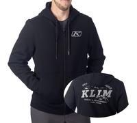 Klim Lost River, sweat à capuche zippé S Noir/Gris Noir/Gris