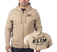 Klim Lost River, sweat à capuche zippé XL Beige/Noir Beige/Noir