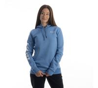 Klim Mariposa Sweat à capuche long pour femme, blanc-bleu, taille S pour femmes