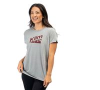 Klim Mountain Peak, t-shirt femmes M Gris Clair/Rouge Foncé Gris Clair/Rouge Foncé