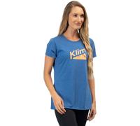 Klim Mountain Peak Tri-Blend T-shirt femme, bleu, taille S pour femmes