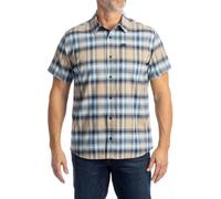 Klim Nero Stretch, chemise manches courtes XL Bleu Foncé/Marron Clair Bleu Foncé/Marron Clair