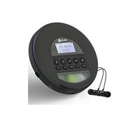 KLIM Nomad - Lecteur CD Portable - Batterie Intégrée Longue Durée - Avec Ecouteurs - Compatible CD-R, CD-RW, MP3 - Bluetooth - Baladeur Lecteur CD