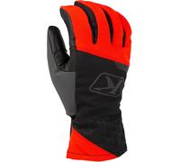 Klim PowerXross Gants de motoneige, Noir/Gris/Rouge, Taille S