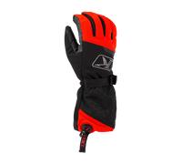 Klim PowerXross Gauntlet Gants de motoneige, noir/rouge, Taille L