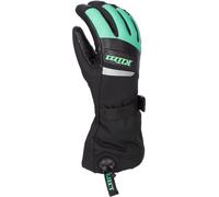 Klim Radiate Gauntlet Gants de motoneige pour dames, noir-vert, taille L pour femmes