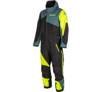 Klim Railslide Hi-Vis Combinaison de motoneige une pièce, noir-vert-bleu-jaune, taille L pour homme