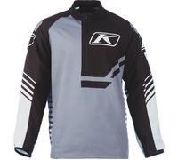 Klim Revolt 1/4 Zip, chemise fonctionnelle 3XL Noir/Gris/Blanc Noir/Gris/Blanc