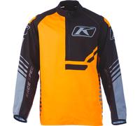 Klim Revolt 1/4 Zip, chemise fonctionnelle XXL Noir/Orange/Gris Noir/Orange/Gris