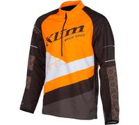 Klim Revolt Pull Motocross, gris-orange, taille L pour homme
