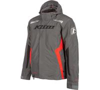 Klim Rift Veste de motoneige, Gris/Rouge, Taille XL