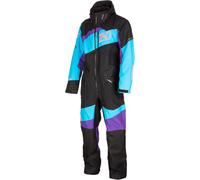 Klim Ripsa 2023 Combinaison de motoneige une pièce, noir/turquoise/violet, Taille L