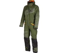 Klim Ripsa Camo 2023 Combinaison de motoneige une pièce, Vert/Orange, Taille M court
