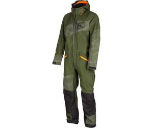 Klim Ripsa Camo 2023 Combinaison de motoneige une pièce, vert-orange, taille S pour homme