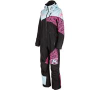 Klim Shredsa Leo Costume de motoneige une pièce pour dames, noir/bleu clair/rose, Taille L