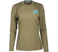 Klim Solstice -1.0 Chemise fonctionnelle à manches longues pour dames, olive, Taille XL