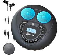 KLIM Speaker - Lecteur CD Portable avec Haut-parleurs & Écouteurs - Bluetooth - Rechargeable - Baladeur Lecteur CD Enfant/Adulte - Carte SD/TF - AUX -Idéal pour Voiture