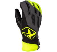 Klim Spool Gants de motocross, noir-gris-jaune, taille M pour homme
