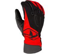 Klim Spool Gants de motocross, noir-gris-rouge, taille XL pour homme