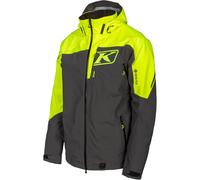 Klim Storm 2022 Veste de motoneige, Gris foncé/noir/jaune néon, Taille M