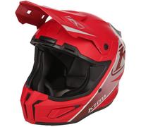 Klim T1 Freeride Casque de motoneige, gris-rouge, taille XL pour homme