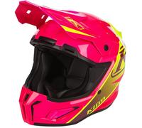 Klim T1 Freeride Casque de motoneige, rose/jaune, Taille XL (60/61)
