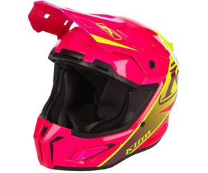 Klim T1 Freeride Casque de motoneige, rose/jaune, Taille XL (60/61)
