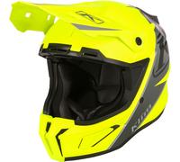 Klim T1 Freeride Descent, casque de motocross L Mat Jaune Néon/Argent Mat Jaune Néon/Argent