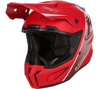 Klim T1 Freeride Descent, casque de motocross M Mat Rouge/Argent Mat Rouge/Argent