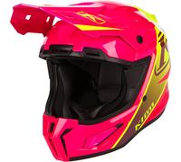 Klim T1 Freeride Descent, casque motocross enfants M Fuchsia Néon/Jaune Néon Fuchsia Néon/Jaune Néon