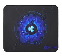 KLIM Tapis de Souris Medium - Surface Étendue (M) - Grand Tapis de Souris pour Gamer - Base en Caoutchouc Antidérapant - Surface Texturée Haute Précision - 320 x 270 x 4 mm - Bleu