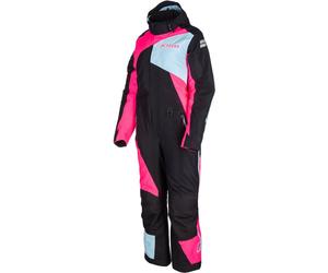 Klim Vailside Costume de motoneige une pièce pour dames, noir/bleu clair/rose, Taille L