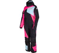 Klim Vailside Costume de motoneige une pièce pour dames, noir/bleu clair/rose, Taille S