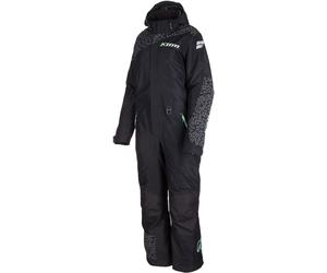 Klim Vailside Leo Costume de motoneige une pièce pour dames, noir-gris-vert, taille M pour femmes