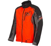 Klim Valdez 2022 Veste de motoneige, noir-gris-rouge, taille L pour homme