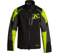 Klim Valdez 2022 Veste de motoneige, noir-jaune, taille 2XL pour homme