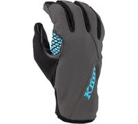 Klim Versa Gants de moto de dames, noir/gris/bleu, Taille M