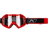 Klim Viper 2023 Lunettes de motocross, Rouge/Noir, Taille unique