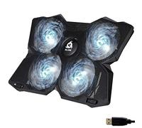 KLIM Wind - Refroidisseur Ordinateur Portable - Plus de 500 000 unités vendues - Version - Le Plus Puissant - 4 Ventilateurs Silencieux - Refroidisseur PC Portable PS5, PS4 - Blanc