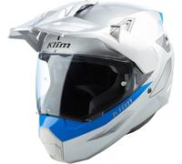 Klim X1 Alpha Concept, casque d aventure M Gris Clair/Bleu Gris Clair/Bleu