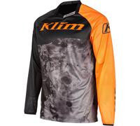 Klim XC Lite Corrosion Maillot de motocross jeune, Noir/Gris/Orange, Taille YS