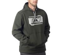 Klim Zone, sweat à capuche XL Vert Foncé/Gris Vert Foncé/Gris