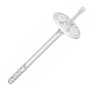 KLIMAS 200 pièces LTX Ø 10 x 70 mm Chevilles à tête plate, Chevilles pour isolants, WDVS, polystyrène, Chevilles en polystyrène, Reste