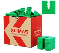 KLIMAS 5mm 50pc Plastic Spacers, Yellow | Base Profiles, Compensation Rail Spacers for Universal Anchors with 3 PE Spacers Ø 6/8/10mm