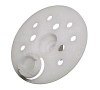 KLIMAS AGROHIT Lot de 100 assiettes isolantes TDP60 en Polypropylène de 60 mm de diamètre avec capuchon intégré, Convient également pour la fixation de films et bâches