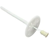 KLIMAS Chevilles d'isolation pour WDVS - En nylon - Avec mandrin en métal - Clous en acier - Pour isolation thermique de façade en polystyrène et laine minérale - 8 x 195 mm