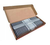KLIMAS Lot de 100 lamelles en bois - 125 mm - Profil de plafond en C
